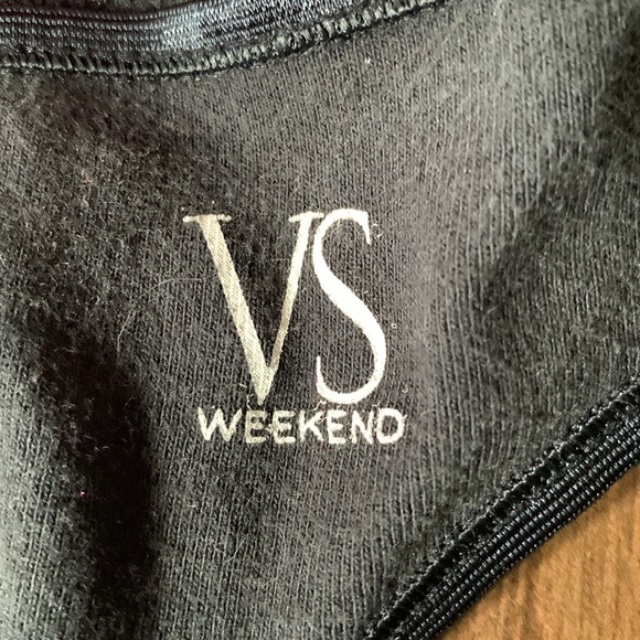 VICTORIA’S SECRET black WEEKEND Thong panties. Size M/L. - Picture 2 of 8